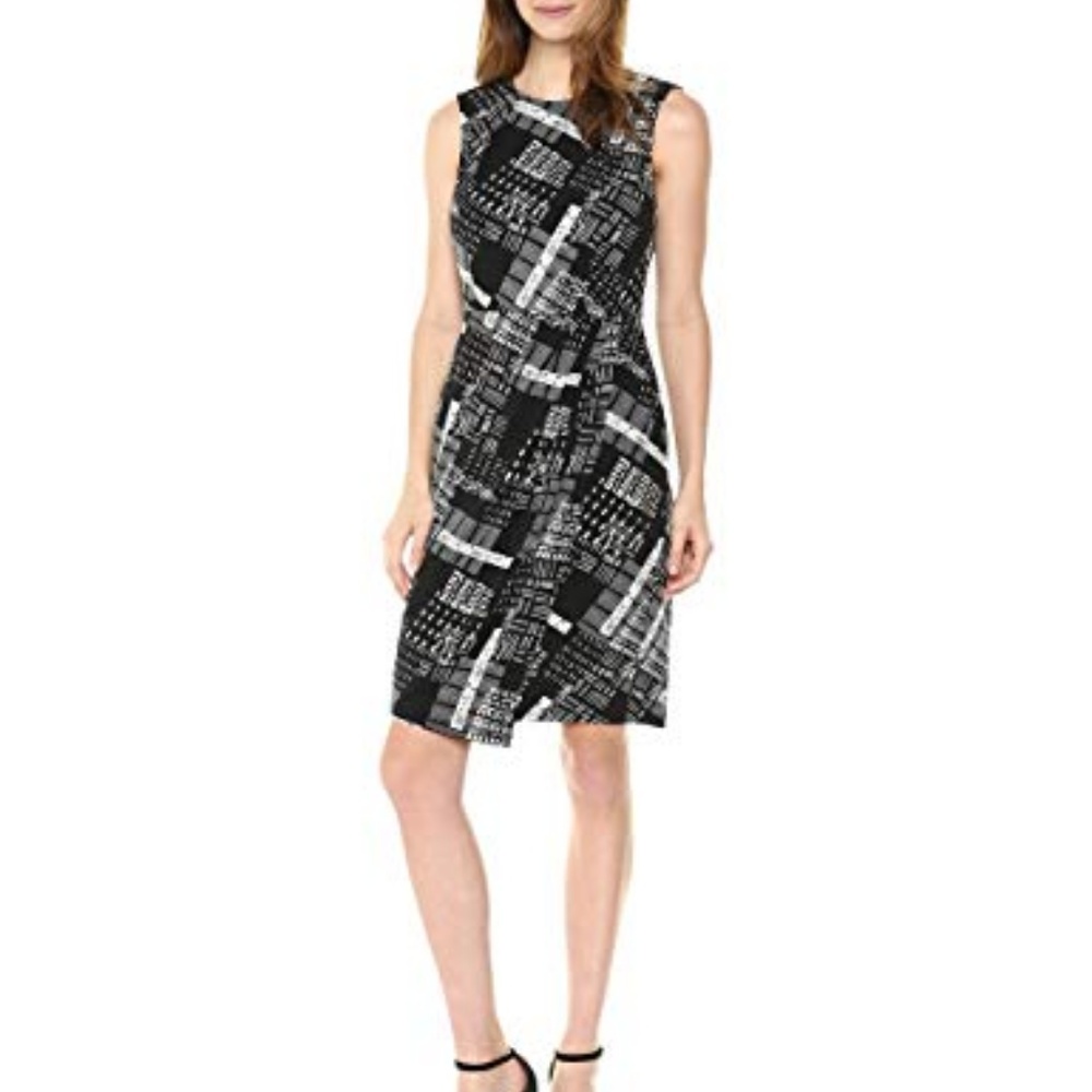 Lark & Ro Women's Sleeveless Wrap Skirt Dress